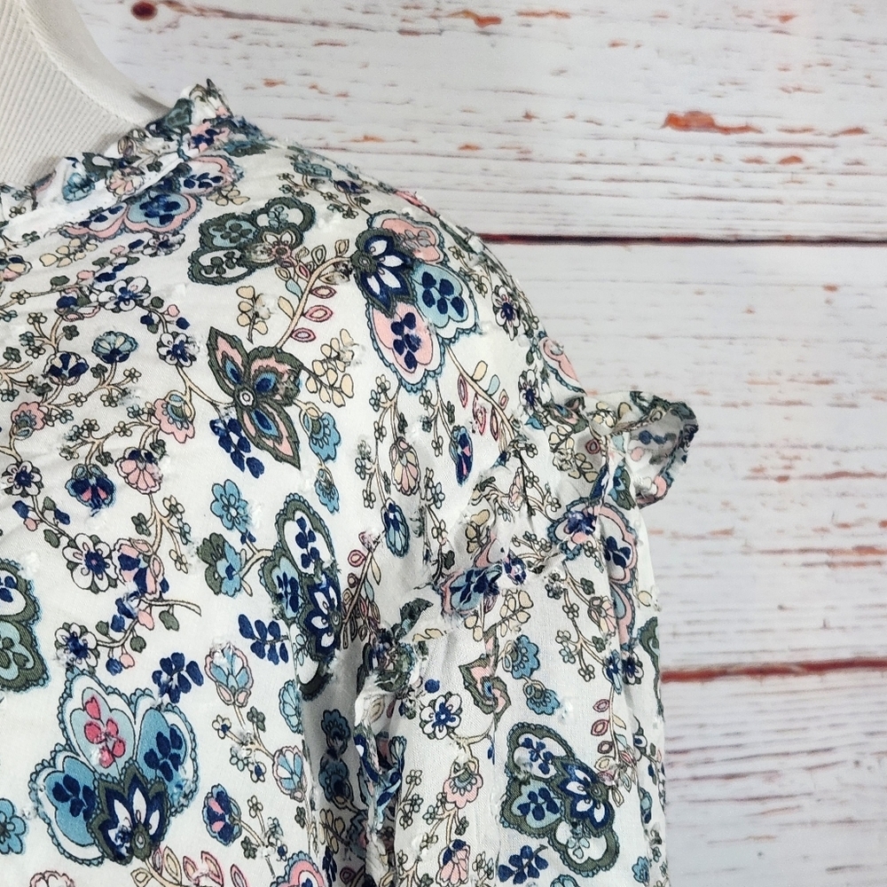 LOFT Plus Floral Print Long Sleeve Women's Top Size 22 New With Tags - Picture 3 of 6